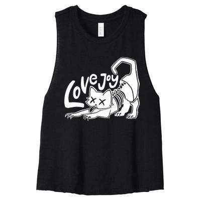 Lovejoy Cat Women's Racerback Cropped Tank