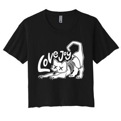 Lovejoy Cat Women's Crop Top Tee