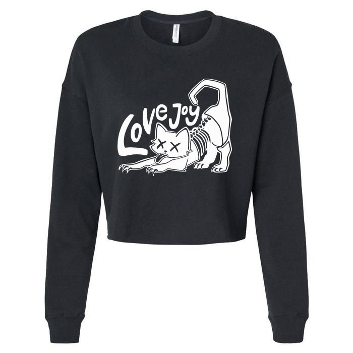 Lovejoy Cat Cropped Pullover Crew