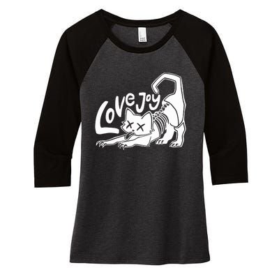 Lovejoy Cat Women's Tri-Blend 3/4-Sleeve Raglan Shirt