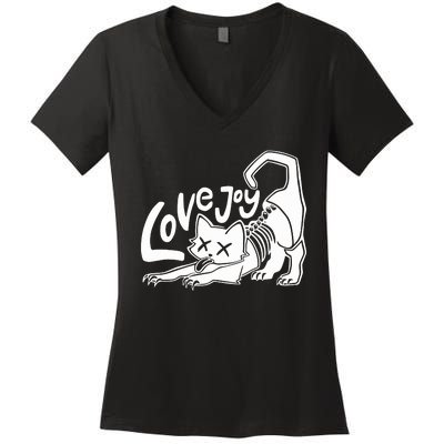 Lovejoy Cat Women's V-Neck T-Shirt