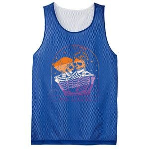 Lesbian Couple Lovers Tarot Card Lgbtq Skeleton Valentines Cool Gift Mesh Reversible Basketball Jersey Tank