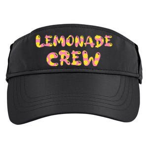 Lemonade Crew Lemon Lover Floral Summer Pink Lemon design Adult Drive Performance Visor