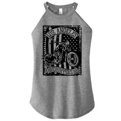 La Choppers Motorcycle Motorbike Biker Women’s Perfect Tri Rocker Tank