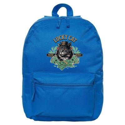 Lucky Cat Meow Money Cat Lovers Gift 16 in Basic Backpack