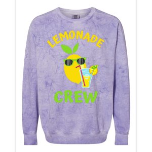 Lemonade Crew Matching Funny Lemon Juice Lover Squeezy Boss Colorblast Crewneck Sweatshirt