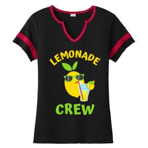 Lemonade Crew Matching Funny Lemon Juice Lover Squeezy Boss Ladies Halftime Notch Neck Tee