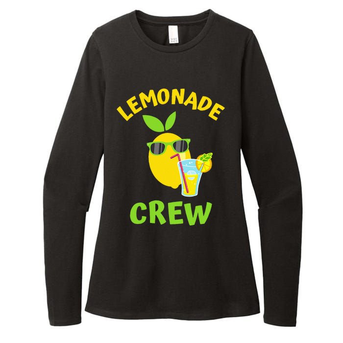 Lemonade Crew Matching Funny Lemon Juice Lover Squeezy Boss Womens CVC Long Sleeve Shirt