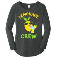 Lemonade Crew Matching Funny Lemon Juice Lover Squeezy Boss Women's Perfect Tri Tunic Long Sleeve Shirt