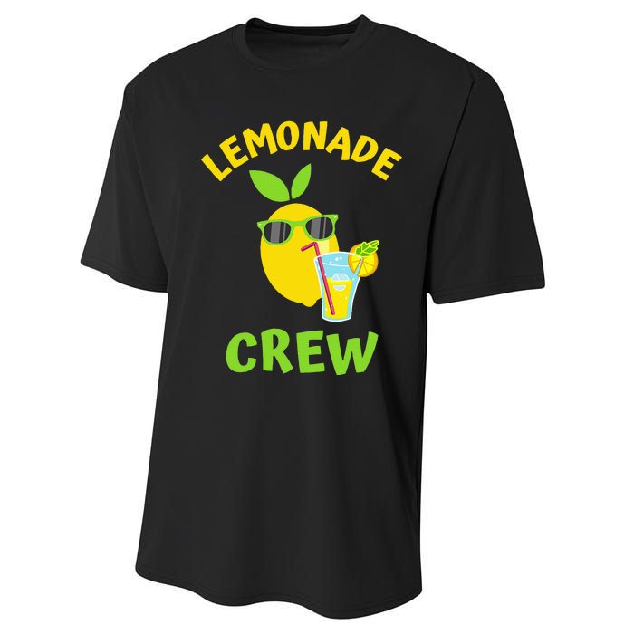 Lemonade Crew Matching Funny Lemon Juice Lover Squeezy Boss Performance Sprint T-Shirt