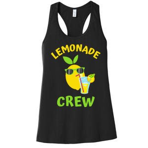 Lemonade Crew Matching Funny Lemon Juice Lover Squeezy Boss Women's Racerback Tank