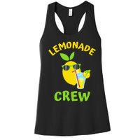 Lemonade Crew Matching Funny Lemon Juice Lover Squeezy Boss Women's Racerback Tank