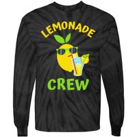 Lemonade Crew Matching Funny Lemon Juice Lover Squeezy Boss Tie-Dye Long Sleeve Shirt