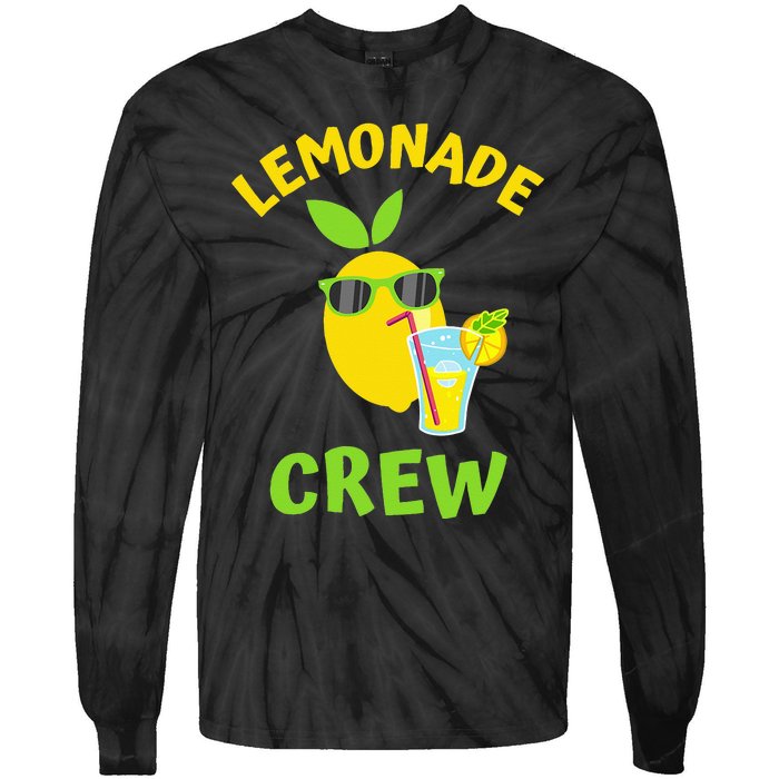 Lemonade Crew Matching Funny Lemon Juice Lover Squeezy Boss Tie-Dye Long Sleeve Shirt