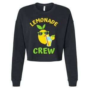 Lemonade Crew Matching Funny Lemon Juice Lover Squeezy Boss Cropped Pullover Crew