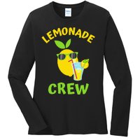 Lemonade Crew Matching Funny Lemon Juice Lover Squeezy Boss Ladies Long Sleeve Shirt