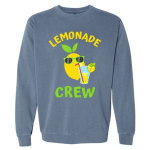 Lemonade Crew Matching Funny Lemon Juice Lover Squeezy Boss Garment-Dyed Sweatshirt