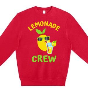 Lemonade Crew Matching Funny Lemon Juice Lover Squeezy Boss Premium Crewneck Sweatshirt