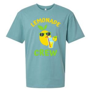 Lemonade Crew Matching Funny Lemon Juice Lover Squeezy Boss Sueded Cloud Jersey T-Shirt