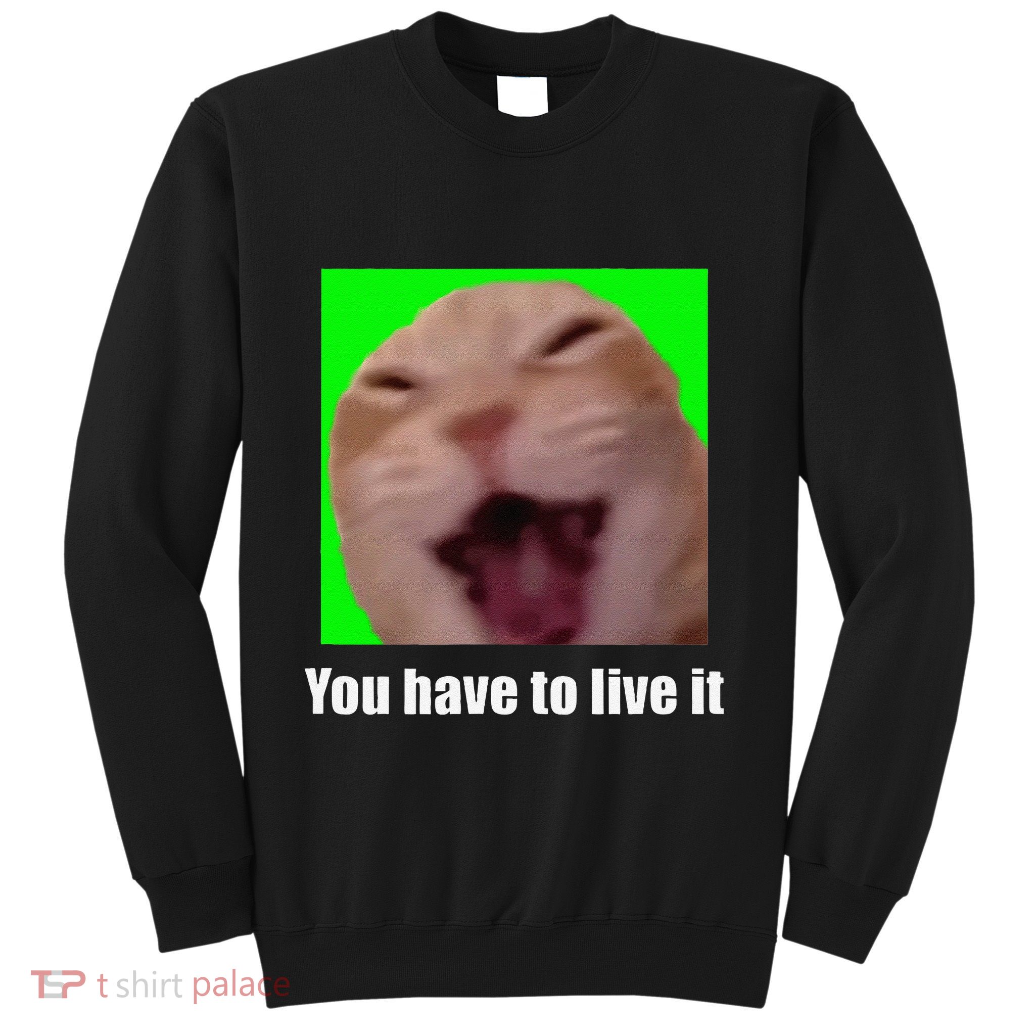Laughing Cat Meme Sweatshirt