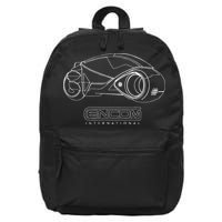 LIGHT CYCLE Motorbike ENCOM Flynn SCI FI Grid Game 80s Retro 16 in Basic Backpack