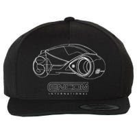 LIGHT CYCLE Motorbike ENCOM Flynn SCI FI Grid Game 80s Retro Wool Snapback Cap