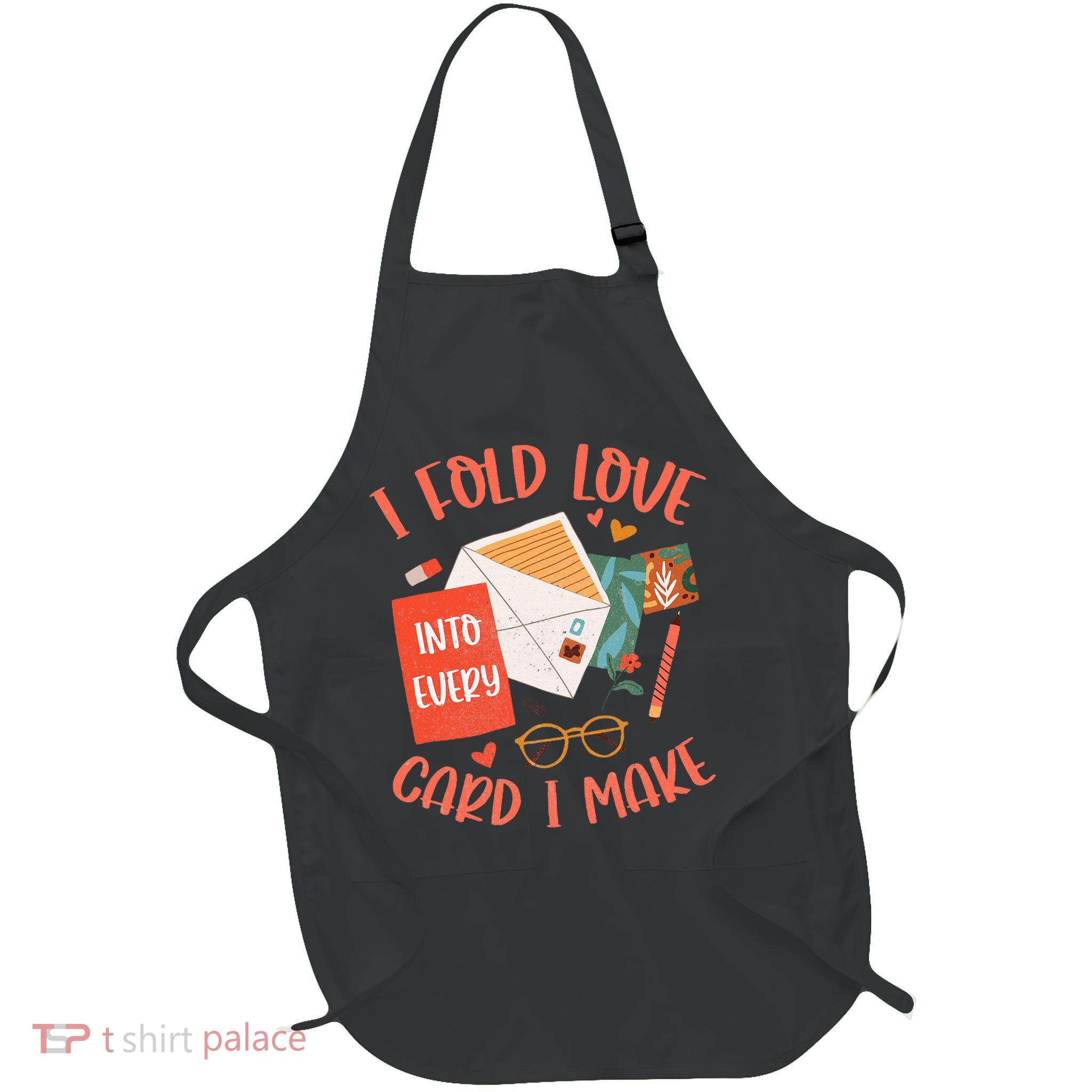 Love Card Making Cute Hobby Crafting Scrapbooking Crafter Full-Length Apron With Pockets