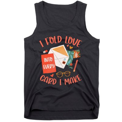 Love Card Making Cute Hobby Crafting Scrapbooking Crafter Tank Top