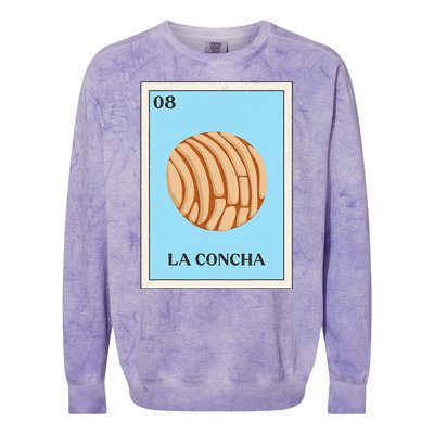 La Concha Mexican Bingo Version Colorblast Crewneck Sweatshirt