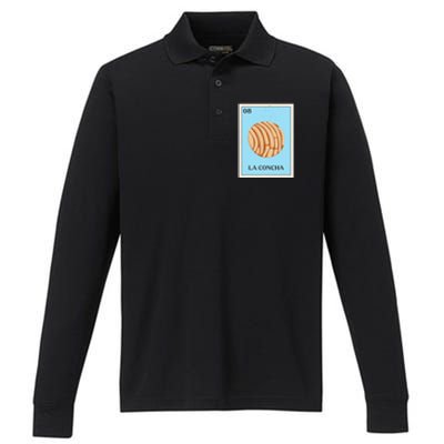 La Concha Mexican Bingo Version Performance Long Sleeve Polo