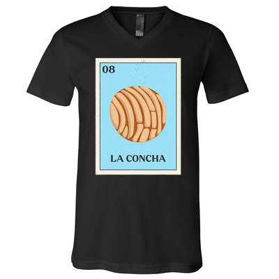 La Concha Mexican Bingo Version V-Neck T-Shirt