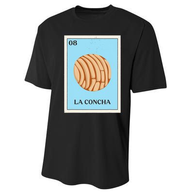 La Concha Mexican Bingo Version Performance Sprint T-Shirt