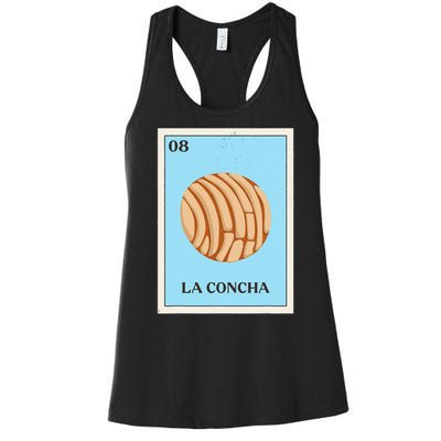 La Concha Mexican Bingo Version Women's Racerback Tank