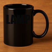 Lamp Costume Moth Meme Couple Fun Halloween Party 11oz C Handle Ceramic Mug