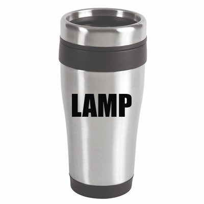 Lamp Costume Moth Meme Couple Fun Halloween Party 16oz Travel Tumbler