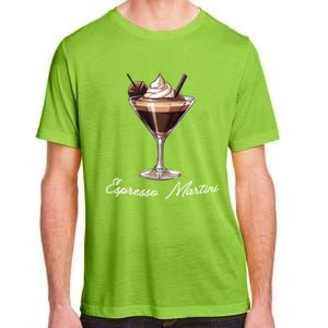 Left Chest Minimal Espresso Martini Social Club Elegance Cool Gift Adult ChromaSoft Performance T-Shirt