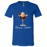 Left Chest Minimal Espresso Martini Social Club Elegance Cool Gift V-Neck T-Shirt