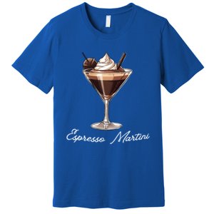 Left Chest Minimal Espresso Martini Social Club Elegance Cool Gift Premium T-Shirt