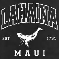 Lahaina Collegiate Maui Hawaii Strong Letterman 7 Panel Mesh Trucker Snapback Hat
