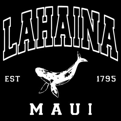 Lahaina Collegiate Maui Hawaii Strong Letterman T-Shirt