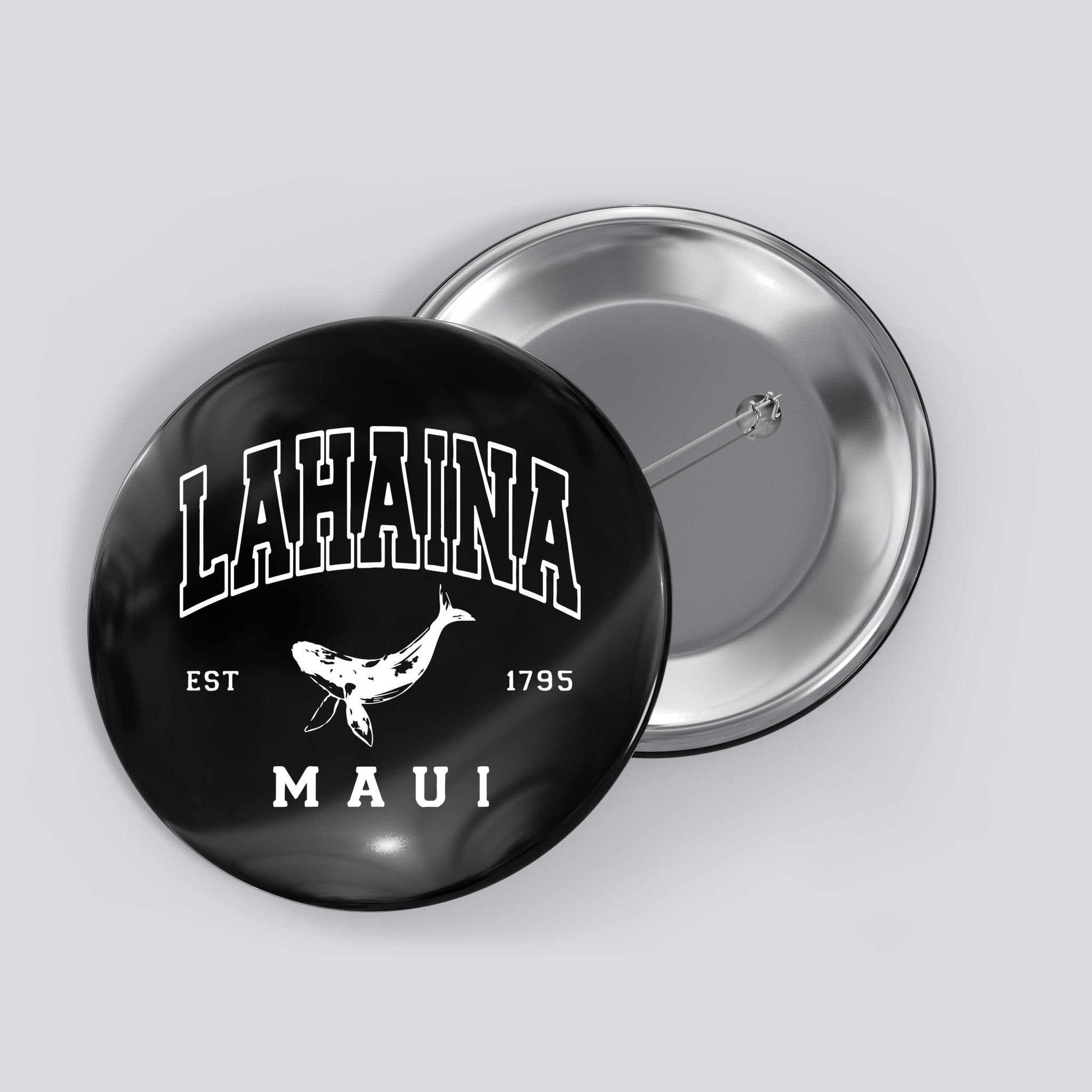 Lahaina Collegiate Maui Hawaii Strong Letterman Button