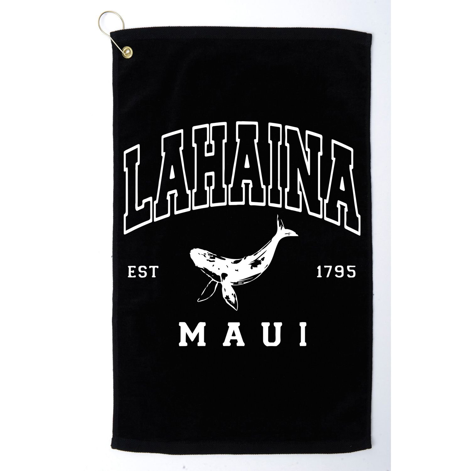 Lahaina Collegiate Maui Hawaii Strong Letterman Golf Towel
