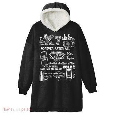 Luke Country Music Cowgirl Hooded Wearable Blanket