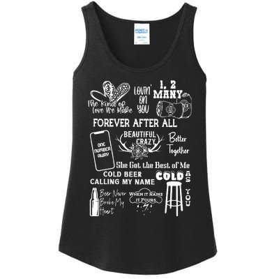 Luke Country Music Cowgirl Ladies Essential Tank