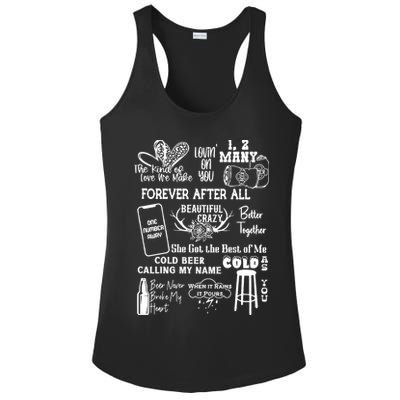 Luke Country Music Cowgirl Ladies PosiCharge Competitor Racerback Tank