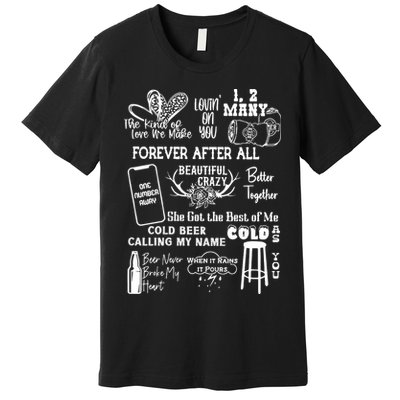 Luke Country Music Cowgirl Premium T-Shirt