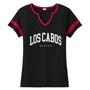 Los Cabos Mexico Vacation Varsity Style Travel Trip Group Ladies Halftime Notch Neck Tee