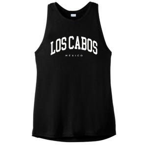 Los Cabos Mexico Vacation Varsity Style Travel Trip Group Ladies PosiCharge Tri-Blend Wicking Tank