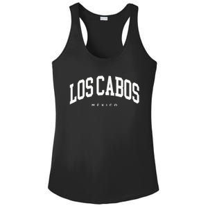 Los Cabos Mexico Vacation Varsity Style Travel Trip Group Ladies PosiCharge Competitor Racerback Tank