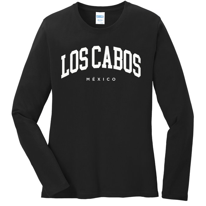 Los Cabos Mexico Vacation Varsity Style Travel Trip Group Ladies Long Sleeve Shirt